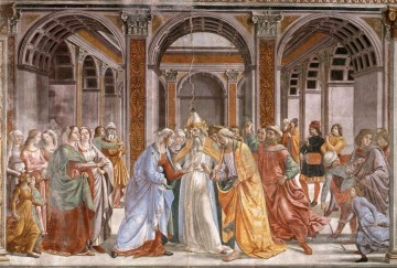 mariage de Marie Renaissance Florence Domenico Ghirlandaio Peinture à l'huile